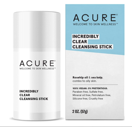 Acure, Incredibly Clear Cleansing Stick, 2 oz (57 g)